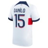 Maillot de Supporter Paris Saint-Germain Danilo 15 Extérieur 2023-24 Pour Homme